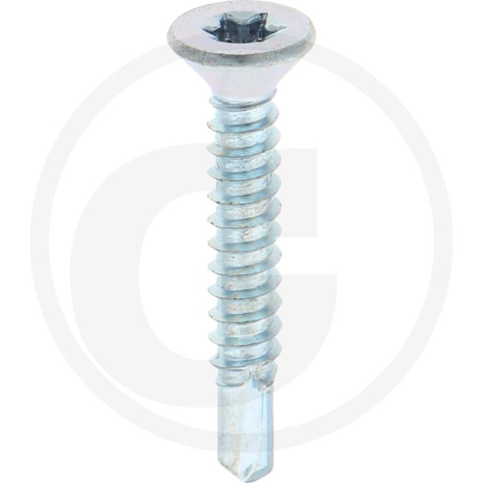 VPE500 zelfb. schroeven 4,8x32 DIN 7504 verzonken kop gegalvaniseerd staal T25