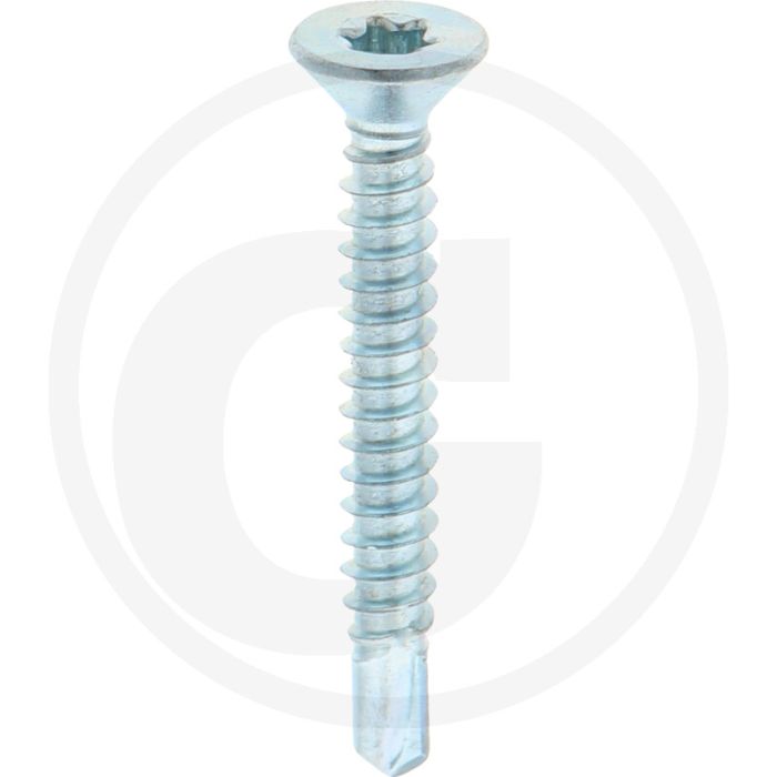 VPE500 zelfb. schroeven 4,8x38 DIN 7504 verzonken kop staal gegalvaniseerd T25