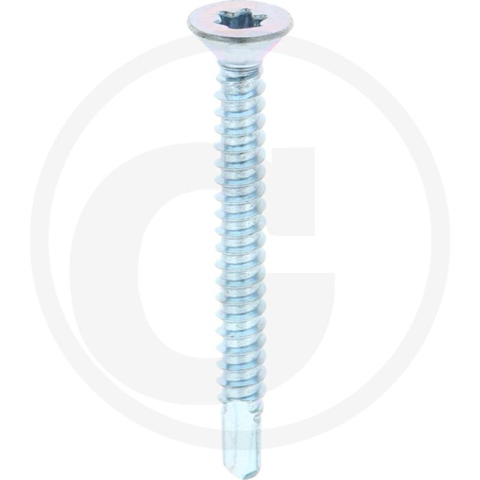 VPE500 zelfb. schroeven 4,8x45 DIN 7504 verzonken kop staal gegalvaniseerd T25