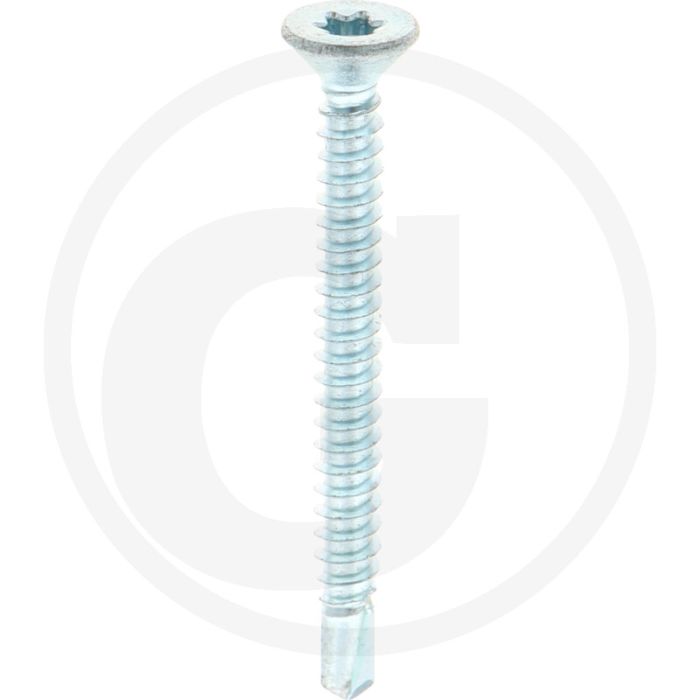 VPE250 zelfb. schroeven 4,8x50 DIN 7504 verzonken kop gegalvaniseerd staal T25