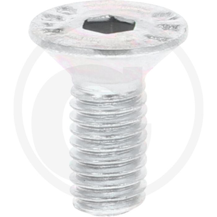 Verzonken bout M5 x 12 DIN 7991 Verzinkt staal binnenzeskant 800 N/mm²