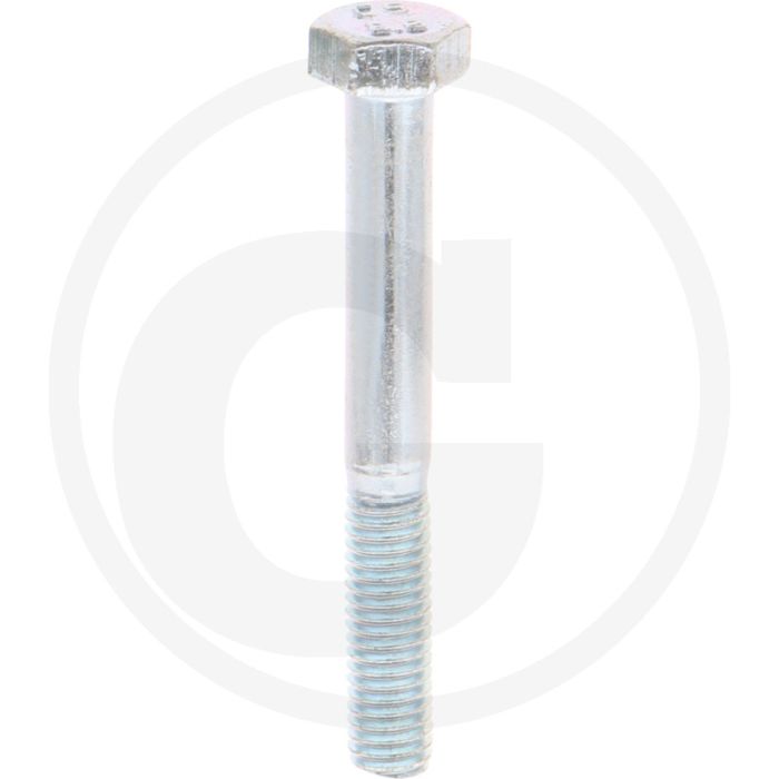 VPE100 zeskantbouten M5x40 DIN 931 staal verzinkt 8.8 metrische schroefdraad