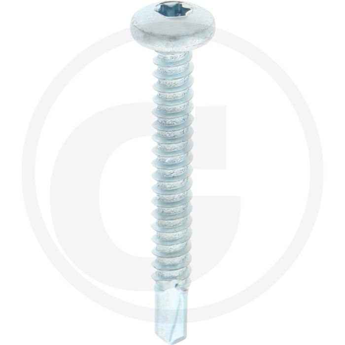 VPE500 zelfb. schroeven 5,5x45 DIN 7504 staal gegalvaniseerd bolle kop T25