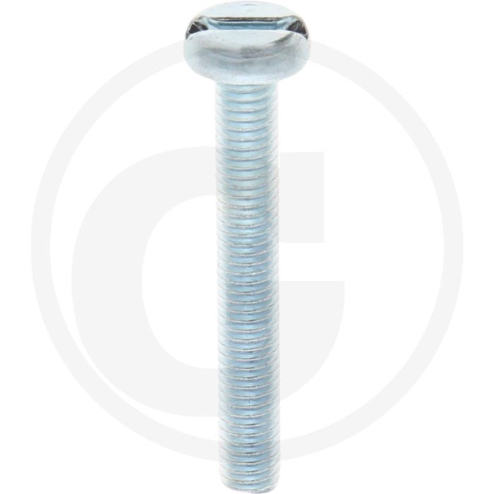 VPE200 pancilinderkopschroef M6x45 DIN85 staal 4.8 gegalvaniseerd
