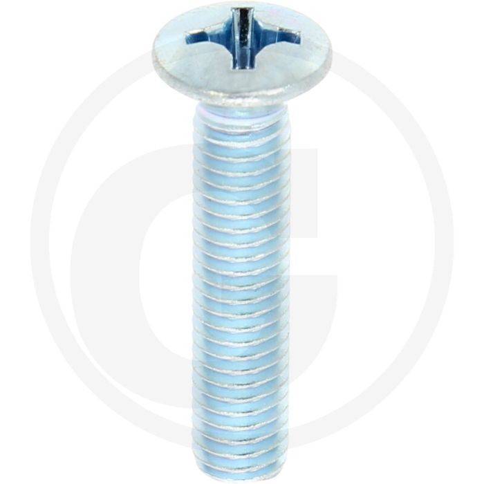Metaalschroef (bol) DIN 966 M6 x 30 staal 4.8 verzinkt kruiskop H Metaalschroef (bol) DIN 966 M6 x 30 staal 4.8 verzinkt kruiskop H
