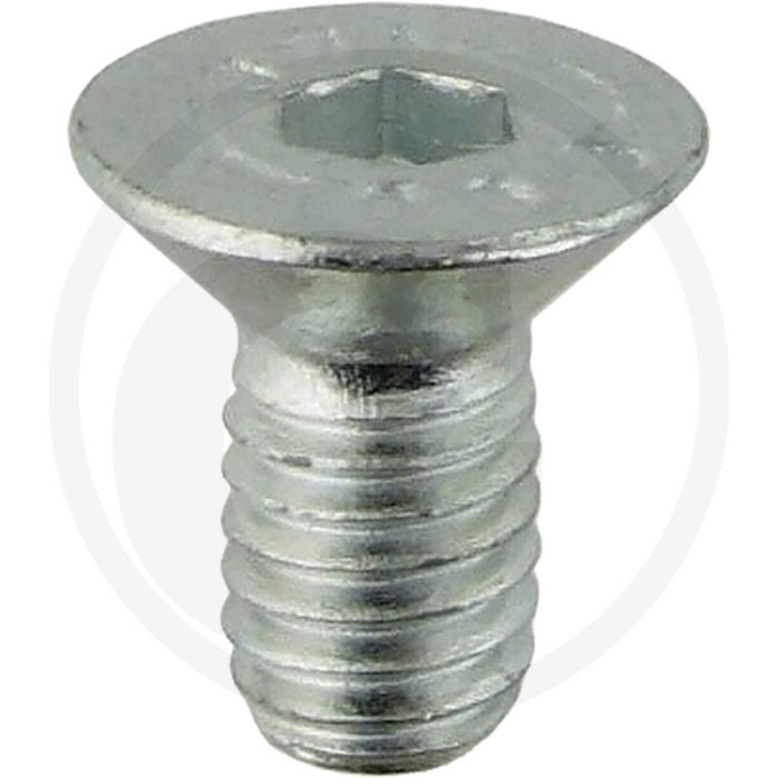 Verzonken bout M6 x 12 DIN 7991 Verzinkt Staal Binnenzeskant 800 N/mm²