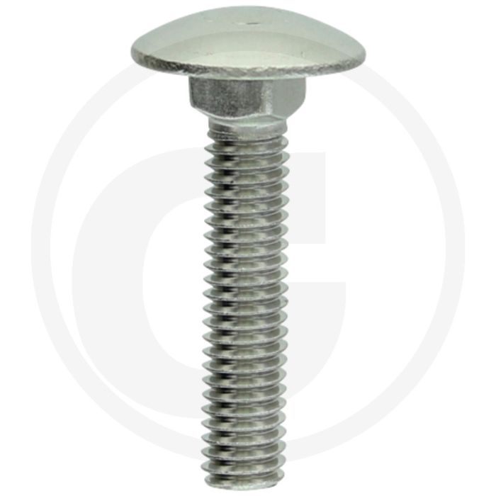 Slotbout M6 x 30, DIN 603, Roestvrijstaal V2A, Kwaliteitsklasse 7