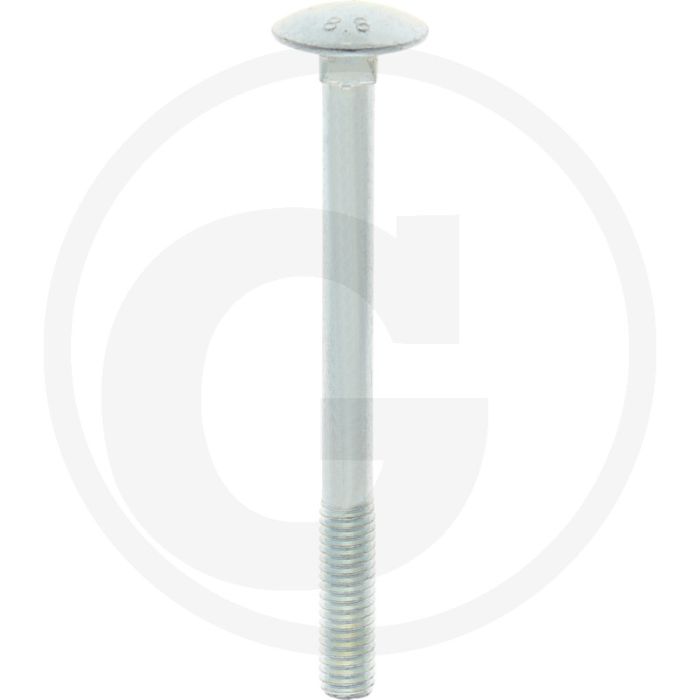 VPE50 slotbouten M6x70 DIN 603 staal 8.8 gegalvaniseerd platte ronde kop
