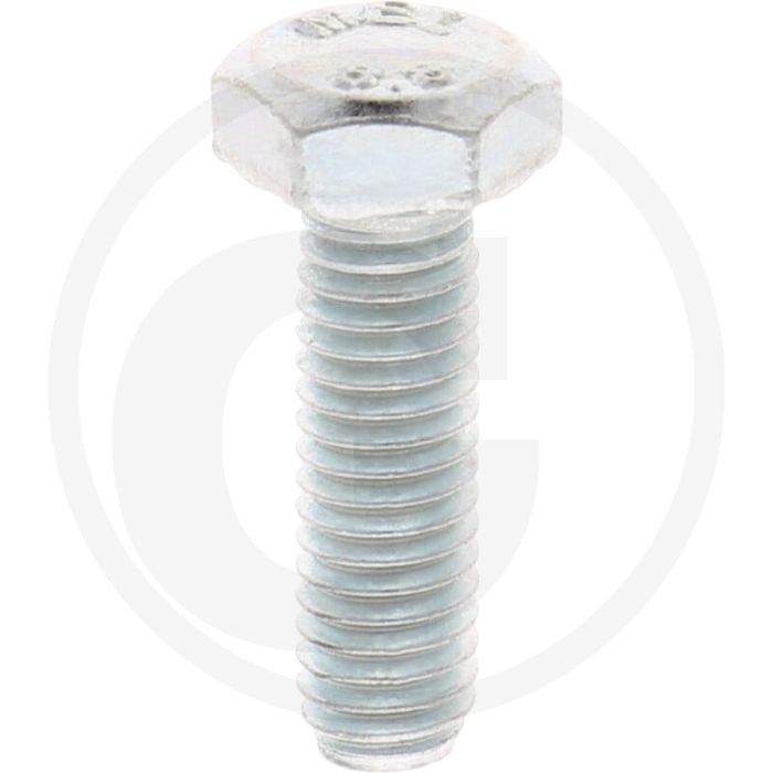 VPE100 zeskantbouten M6x20 DIN 933 Verzinkt staal 8.8 metrische draad