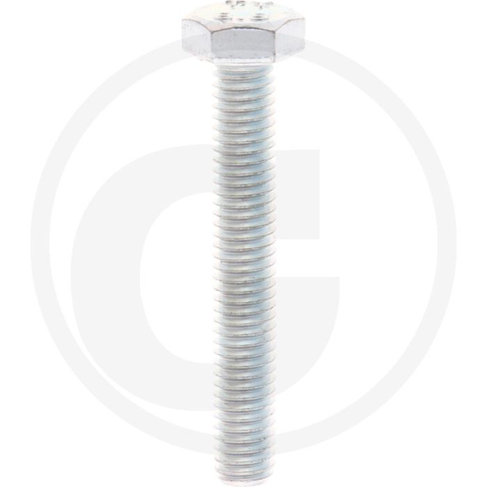 VPE100 zeskantbouten M6x40 DIN 933 verzinkt staal 8.8 metrische draad