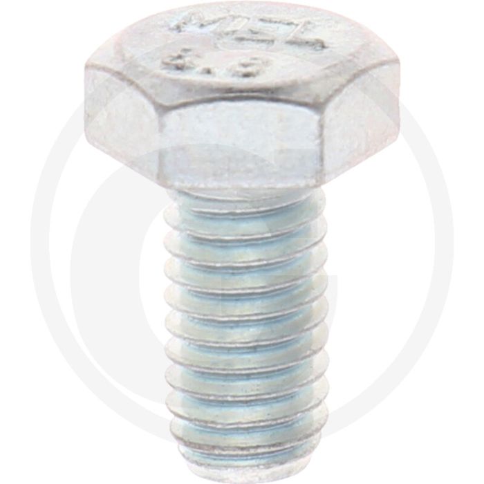 VPE100 zeskantbouten M6x12 DIN 933 Verzinkt staal 8.8 metrische schroefdraad