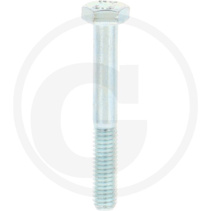 VPE100 zeskantbouten M6x45 DIN 931 verzinkt staal 8.8 metrische schroefdraad