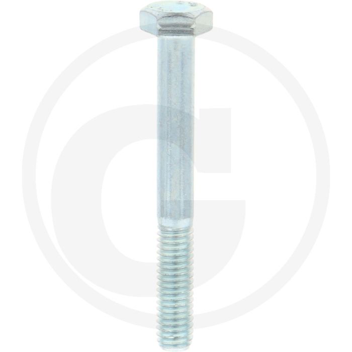VPE100 zeskantbouten M6x50 DIN 931 verzinkt staal 8.8 metrische draad