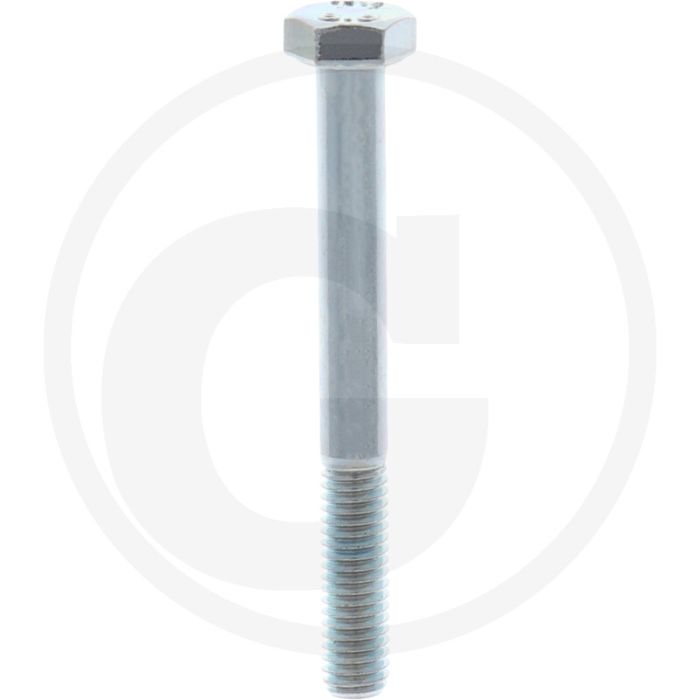 VPE100 zeskantbouten M6x55 DIN 931 verzinkt staal 8.8 metrische schroefdraad