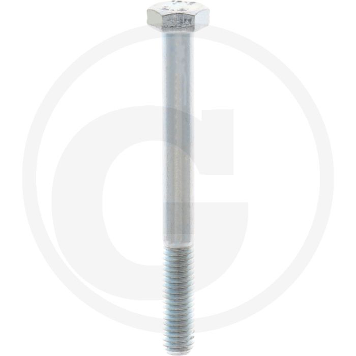 VPE100 zeskantbouten M6x60 DIN 931 staal verzinkt 8.8 metrische schroefdraad