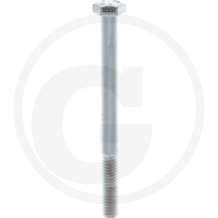 VPE100 zeskantbouten M6x70 DIN 931 staal 8.8 gegalvaniseerd