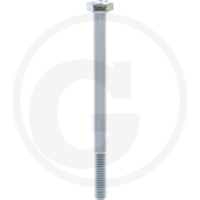 VPE100 zeskantbouten M6x80 DIN 931 verzinkt staal 8.8 met metrische draad