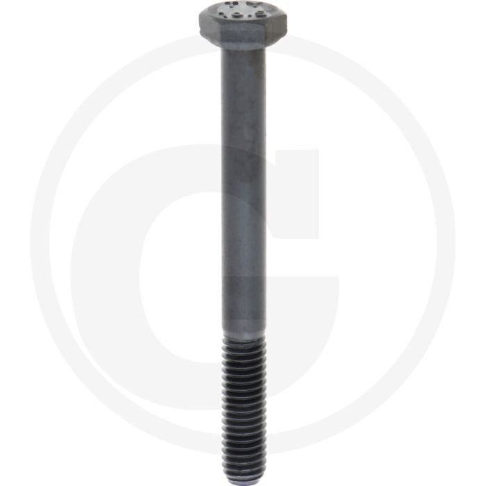 Zeskantbout M6x60 DIN 931 Staal 10.9 Onbehandeld Zwart