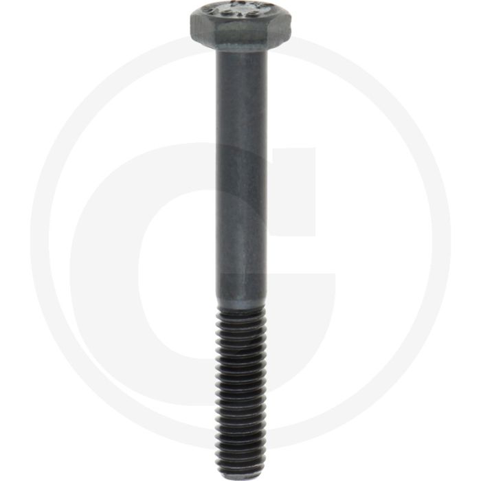 Zeskantbout M6x50 DIN 931 Staal 10.9 Zwart