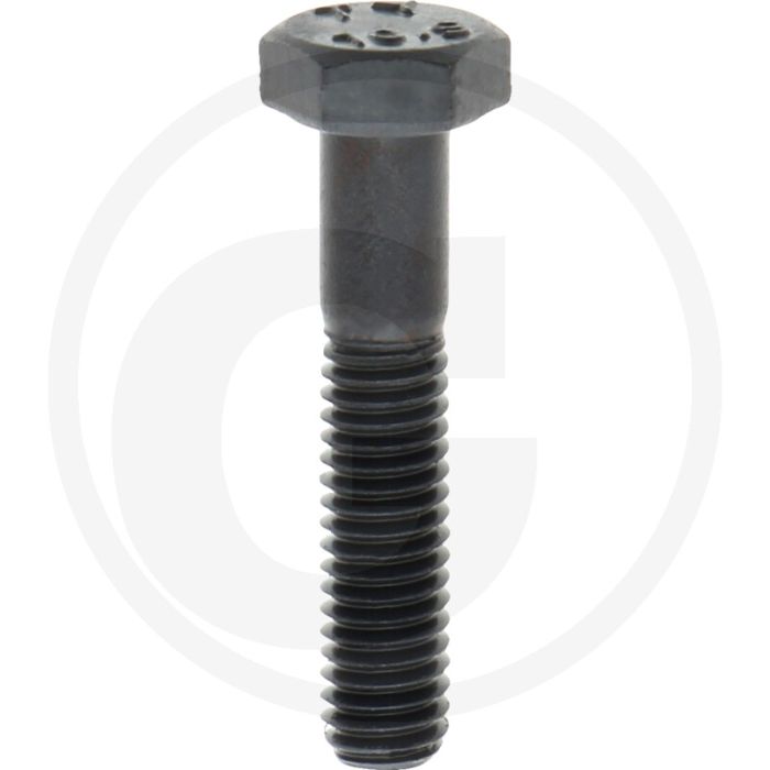 Zeskantbout M6x30 DIN 931 Staal 10.9 Zwart Onbehandeld