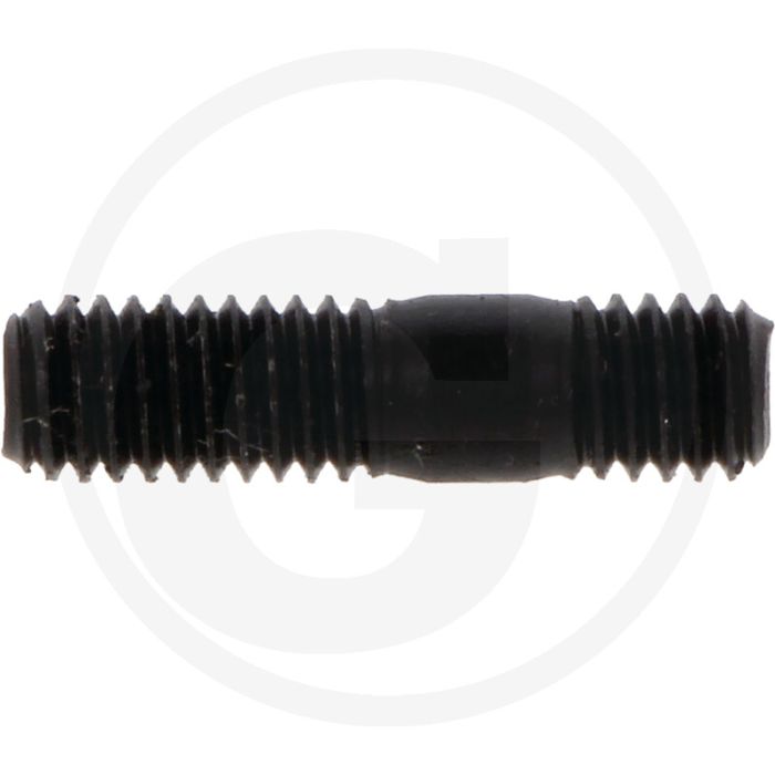 Tapeind DIN 939 M6 x 16 staal 8.8 zwart metrische schroefdraad