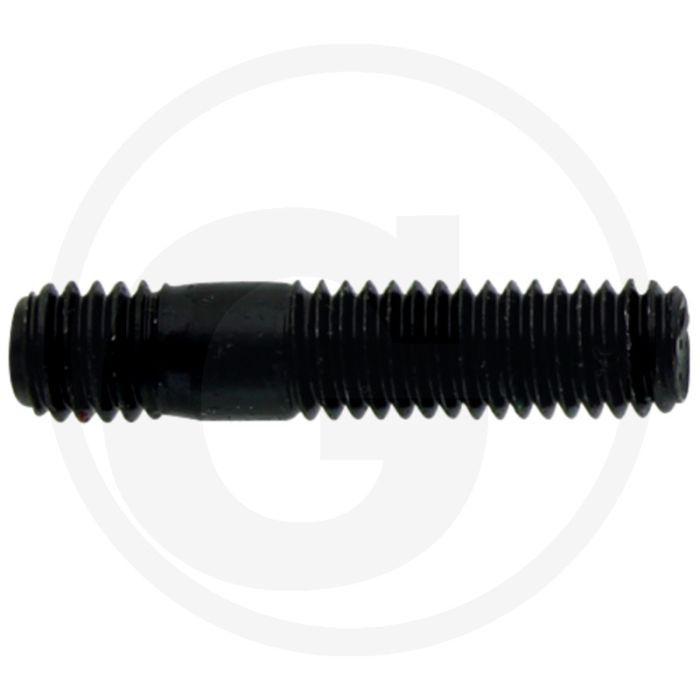 Tapeind DIN 939 M6 x 20 staal 8.8 zwart metrische schroefdraad