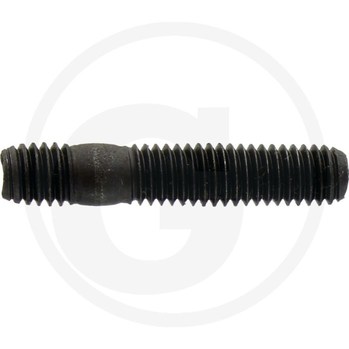 Tapeind DIN 939 M6 x 25 staal 8.8 zwart metrische schroefdraad