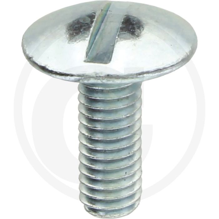 Boordwandschroef M6 x 16 DIN 88107 Verzinkt Staal Platte Ronde Kop