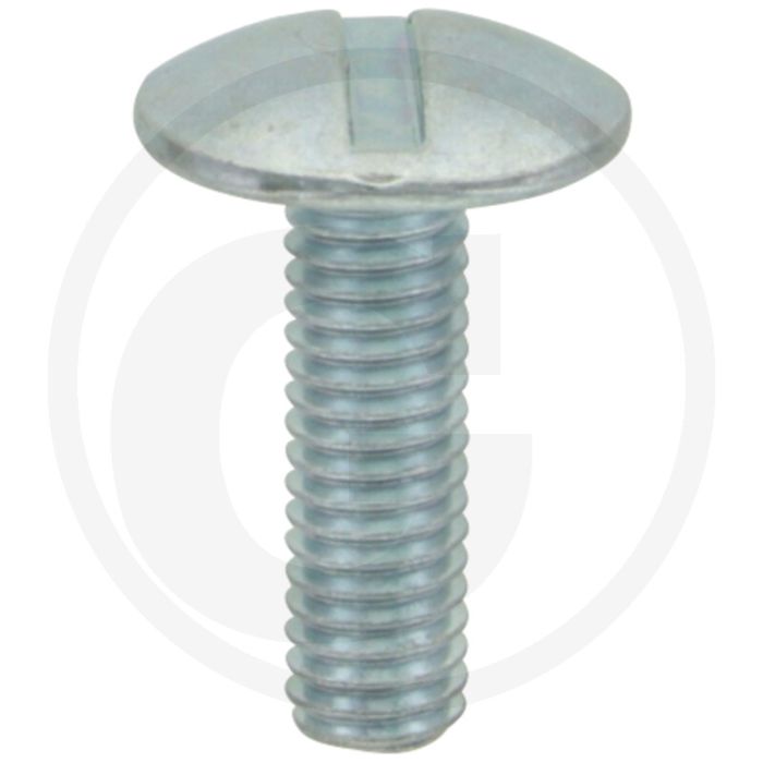 Boordwandschroef M6 x 20 DIN 88107 Verzinkt Staal Platte Ronde Kop