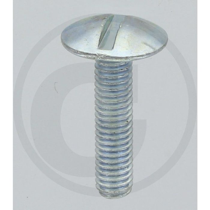 Boordwandschroef M6 x 25 DIN 88107 Verzinkt Staal 4.6 Platte Ronde Kop