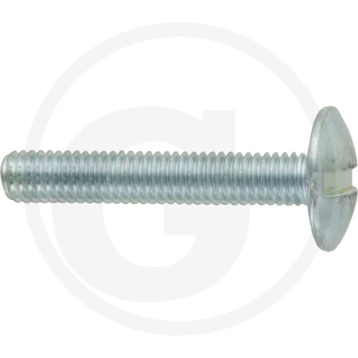 Boordwandschroef M6 x 35 DIN 88107 Verzinkt Staal 4.6 Platte Ronde Kop
