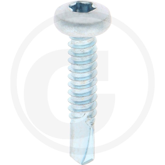 VPE500 zelfb. schroeven 6,3x32 DIN 7504 staal gegalvaniseerd bolle kop T30