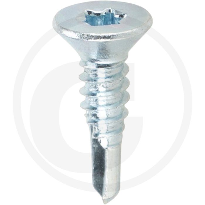 VPE250 zelfb. schroeven 6,3x25 DIN 7504 verzonken kop staal gegalvaniseerd T30