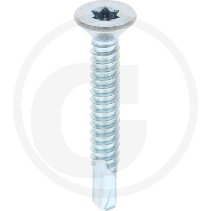VPE250 zelfb. schroeven 6,3x45 DIN 7504 verzonken kop gegalvaniseerd staal T30