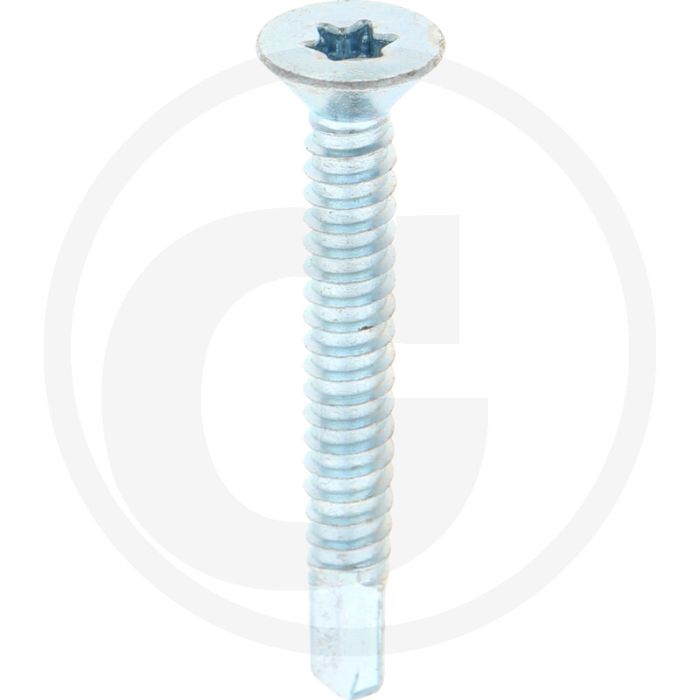 VPE250 zelfb. schroeven 6,3x50 DIN 7504 verzonken kop gegalvaniseerd staal T30