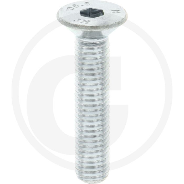 Verzonken bout M8 x 40 DIN 7991 Verzinkt Staal Binnenzeskant 800 N/mm²