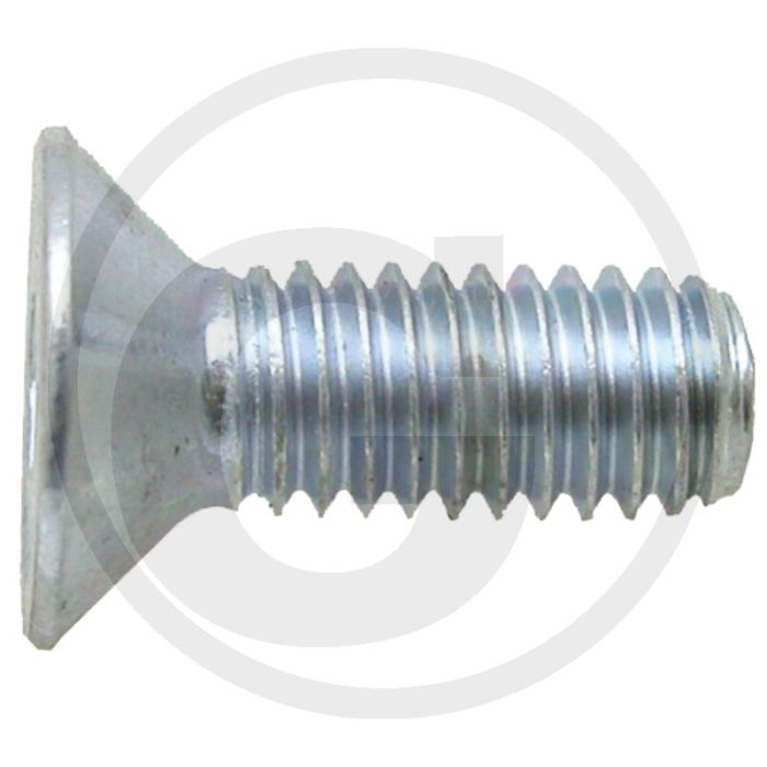 Verzonken bouten DIN 7991 M8 x 30 staal 8.8 gegalvaniseerd binnenzeskant ISO 10642