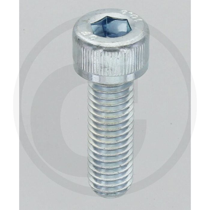 Cilindrische binnenzeskantbout DIN 912 M8 x 25 staal 10.9 gegalvaniseerd metrisch draad