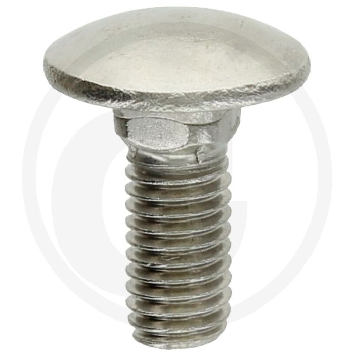 Slotbout M8 x 20, DIN 603, Roestvrijstaal V2A, Klasse 7, Metrische schroefdraad