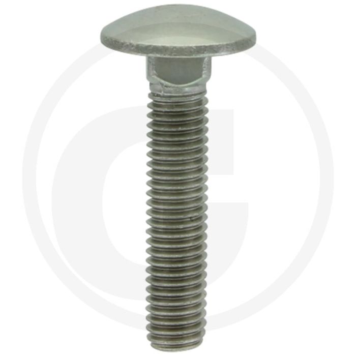 Slotbout M8 x 40, DIN 603, Roestvrijstaal (V2A), Kwaliteit 7