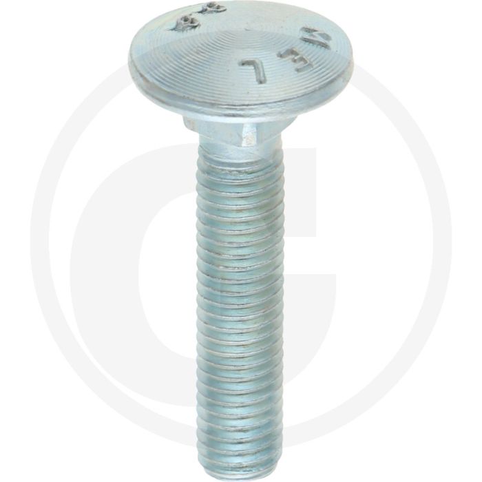 VPE50 slotbouten M8x40 DIN 603 staal 4.6 gegalvaniseerd platte ronde kop