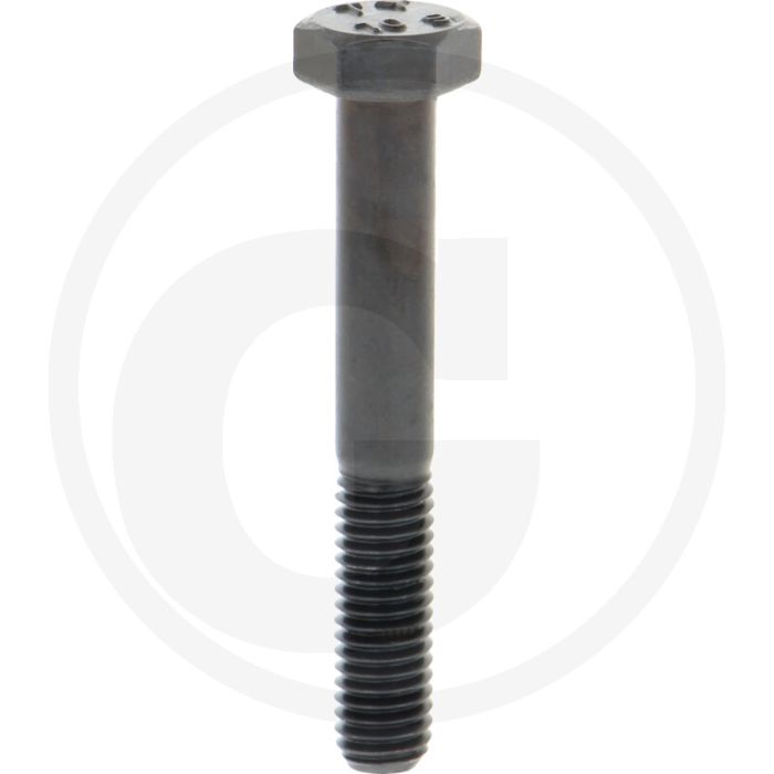 Zeskantbout M8x55 DIN 931 Staal 10.9 Zwart Onbehandeld