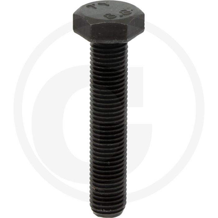 Zeskantbout DIN 961 M8 x 40 staal 8.8 zwart metrische schroefdraad