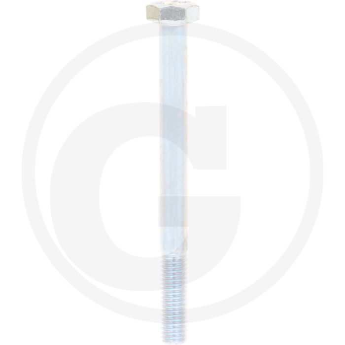 VPE100 zeskantbouten M8x90 DIN 931 verzinkt staal 8.8 metrische schroefdraad