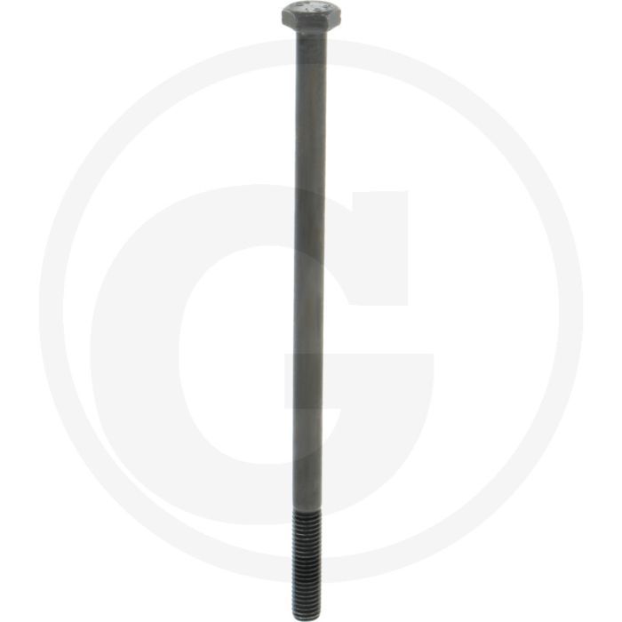 Zeskantbout M8x160 DIN 931 Staal 10.9 Onbehandeld Zwart