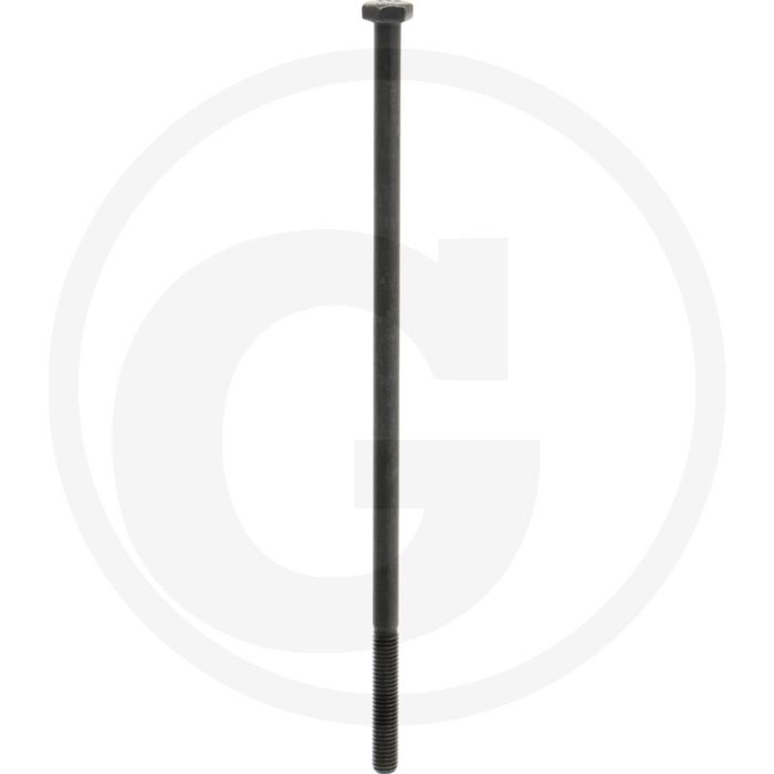 Zeskantbout M8x220 DIN 931 Staal 10.9 Onbehandeld Zwart