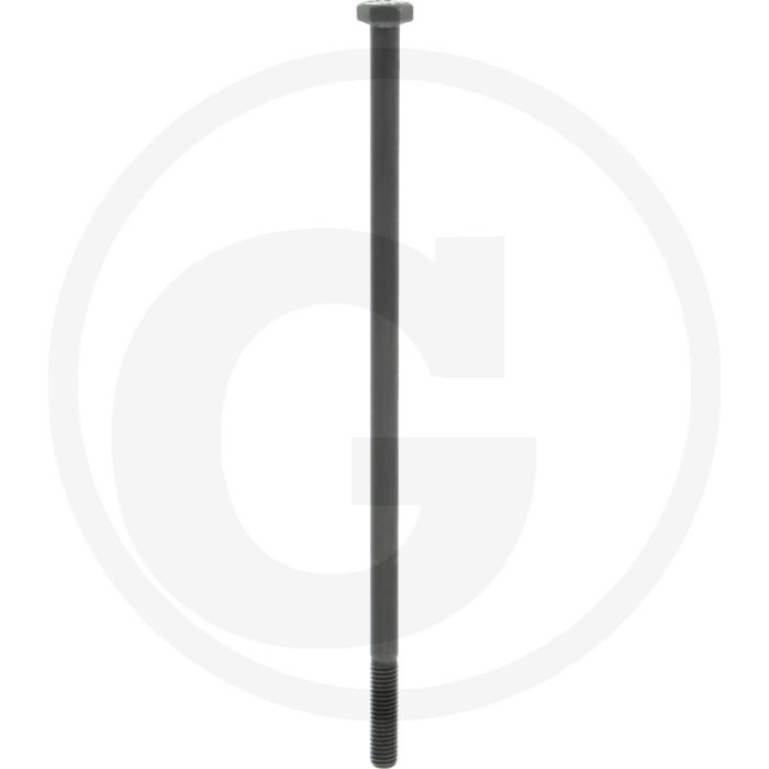 Zeskantbout M8x200 DIN 931 Staal 10.9 Onbehandeld Zwart