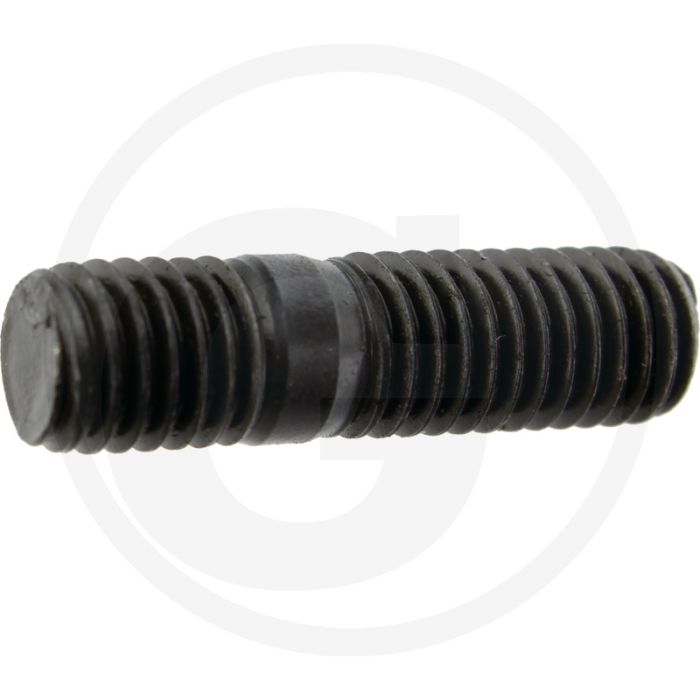 Tapeind DIN 939 M8 x 20 staal 8.8 zwart metrische schroefdraad RH