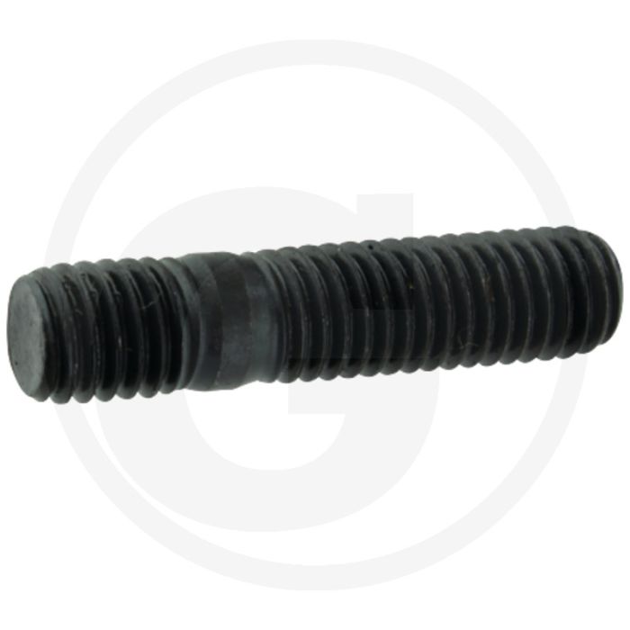 Tapeind DIN 939 M8 x 25 staal 8.8 zwart metrische draad RH