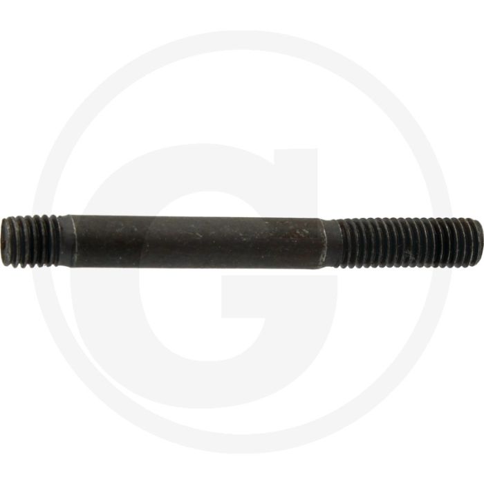 Tapeind DIN 939 M8 x 65 staal 8.8 zwart metrische schroefdraad RH